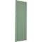 Ekena Millwork True Fit PVC Single Panel Chevron Modern Style Fixed Mount Shutters, Track Green, 15W x 61H, PR TFP001CV15X061TG - alternate 15